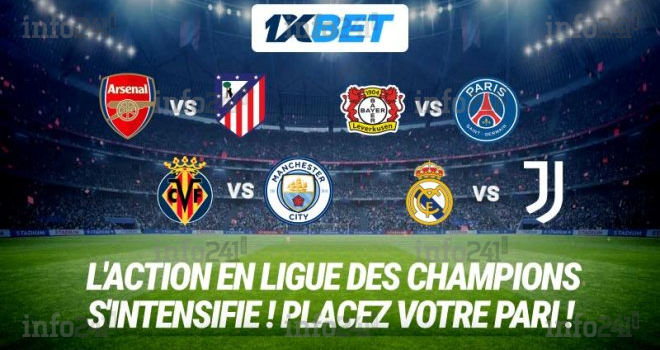 Retour de la Ligue des champions : pariez sur les matchs clés de la journée sur 1xBet !